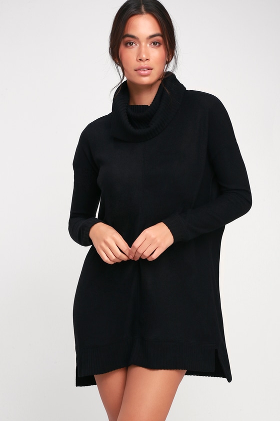 Black Cowl Dress